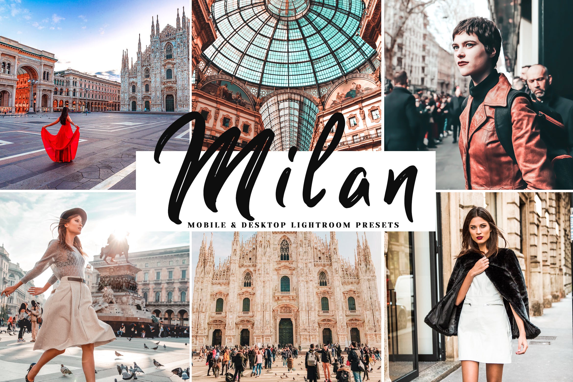 高亮度照片调色照片效果处理LR预设Milan Mobile Desktop Lightroom Presets