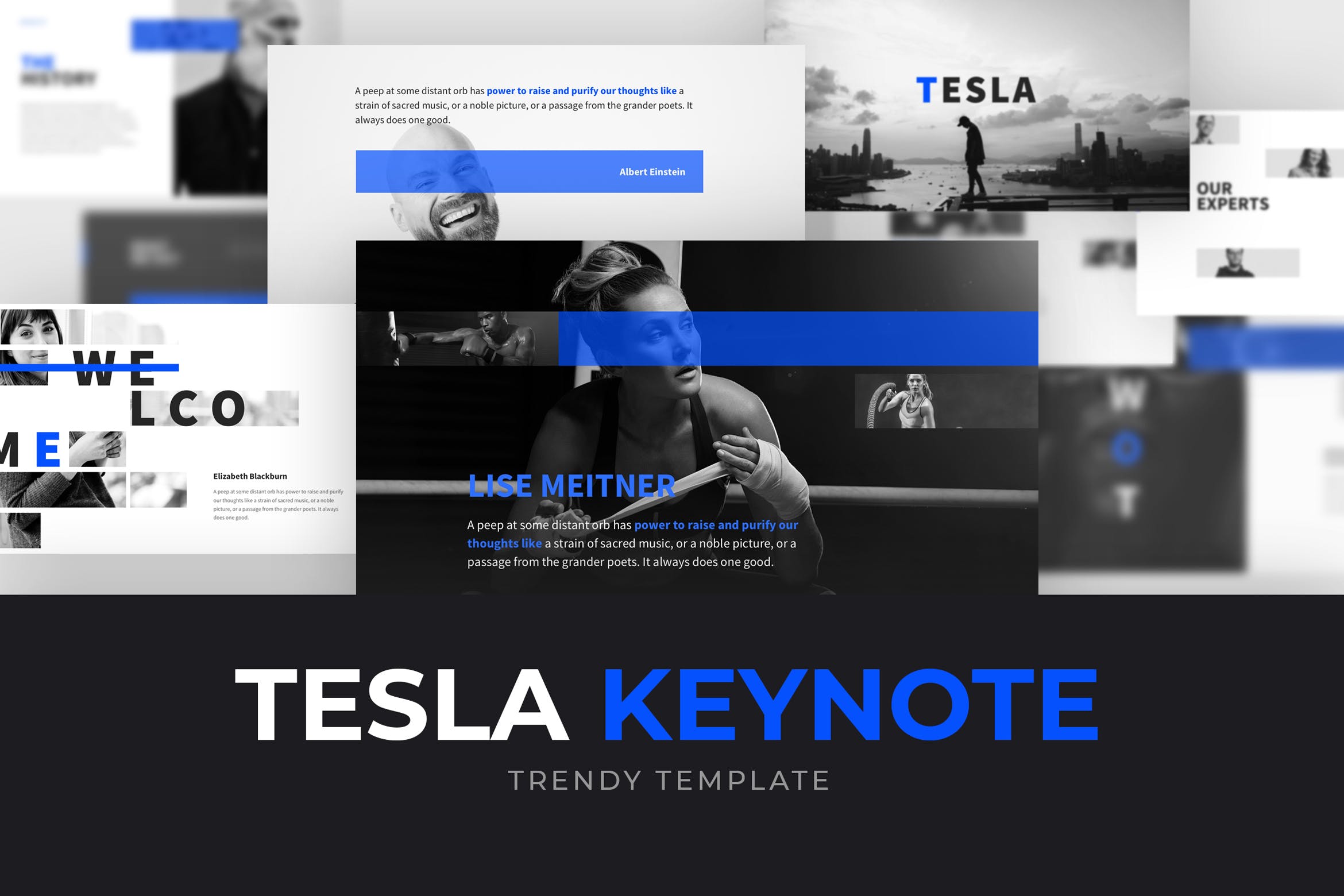 瑜伽健身行业活动策划幻灯片模板TESLA Keynote Template